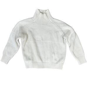 CAARA Turtleneck Knit Chunky Sweater Crème S